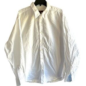 Blue size xxl white detailed long sleeve men’s dress up shirt
